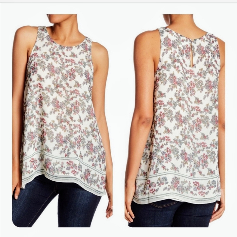 Max Studio Floral Tank Top - Medium